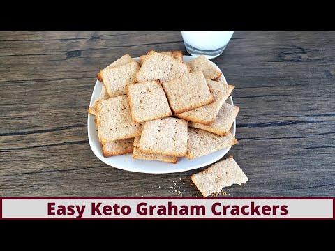 The Best and Easiest Keto Egg Free Graham Crackers (Nut Free and Gluten Free)