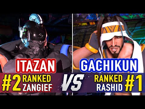 SF6 🤜 Itazan (#2 Ranked Zangief) vs Gachikun (#1 Ranked Rashid) 🤛 SF6 High Level Gameplay