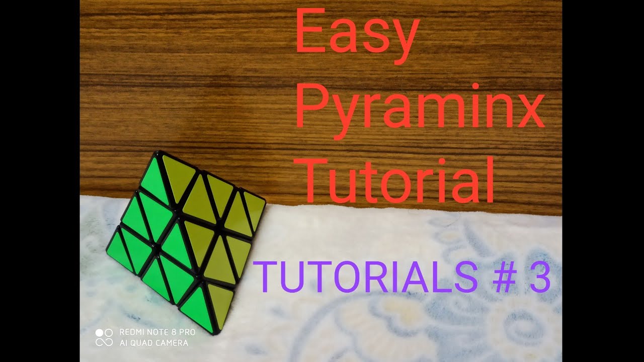 Easy Pyraminx Tutorial for Beginners|TUTORIALS #3