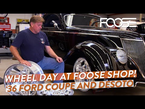 Wheel Day at Foose Shop! '36 Ford Coupe and Desoto!