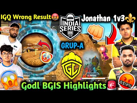 Godl BGIS Highlights🚨||IGQ Wrong Result🤬 ||GRUP-A || godlike manya destroy lobby ||
