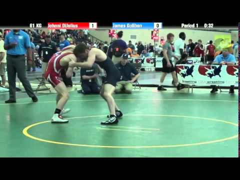 Men`s Freestyle 61 KG Johnni DiJulius vs. James Gulibon