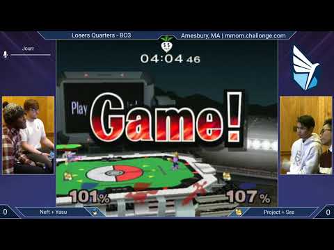 MMOM145 SSBM - Neft/Yasu (Red) vs. Project/Ses (Blue) - Melee Doubles LQF