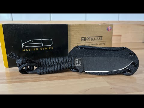 Revisão curta da faca de lâmina fixa de orçamento Ka-bar Eskabar