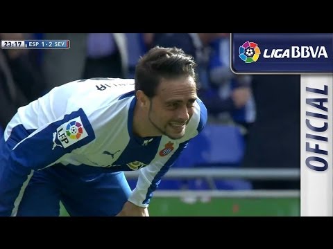 Gol de Sergio García (1-2) en el RCD Espanyol - Sevilla FC - HD
