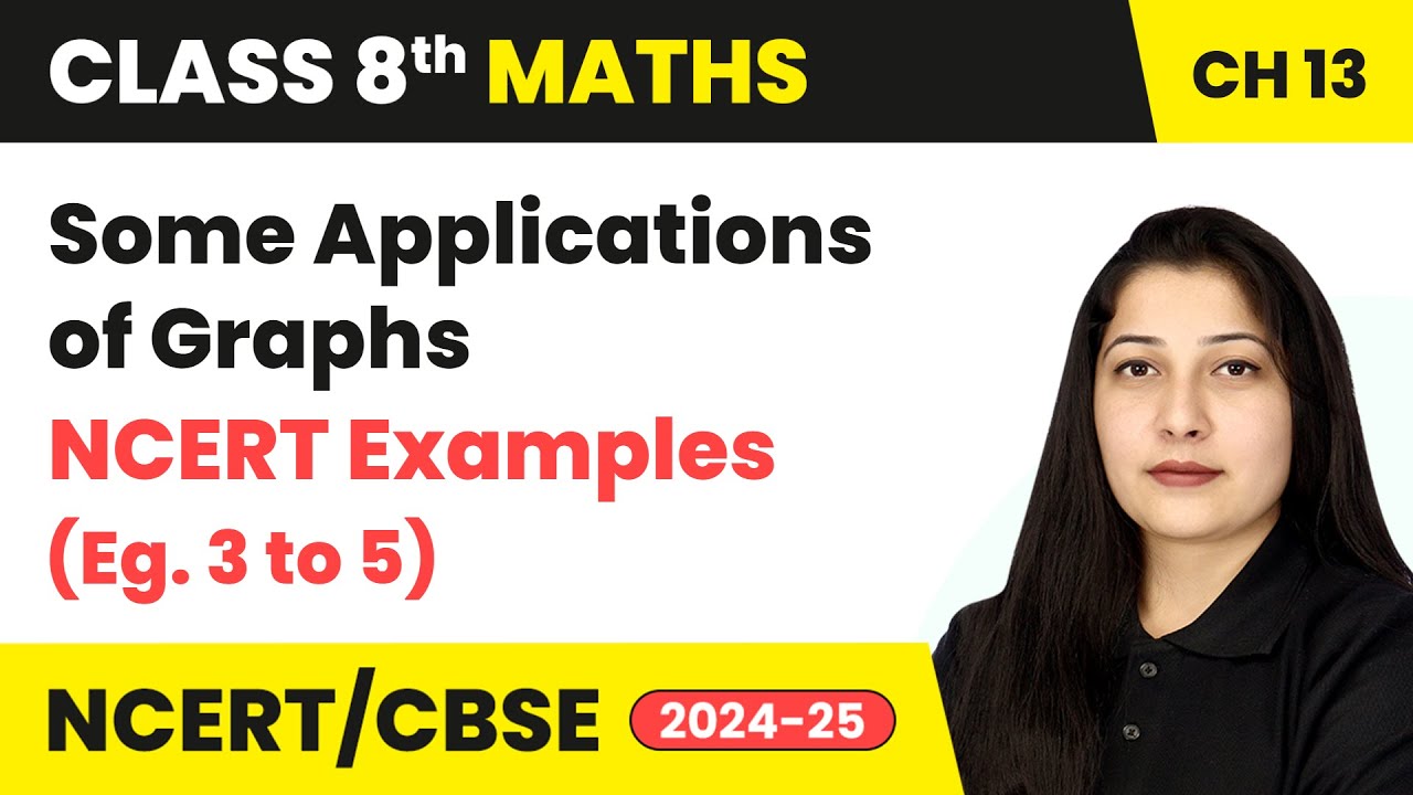 Some Applications of Graphs and NCERT Examples 3 to 5 | Class 8 Maths Chapter 13 | CBSE 2024-25