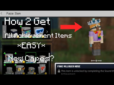 How To Get all of the Minecraft Bedrock Achievement Items