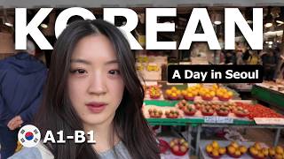 Korean You Can Actually Understand | Slow Korean + Real-Life Conversations (Grocery Shopping)