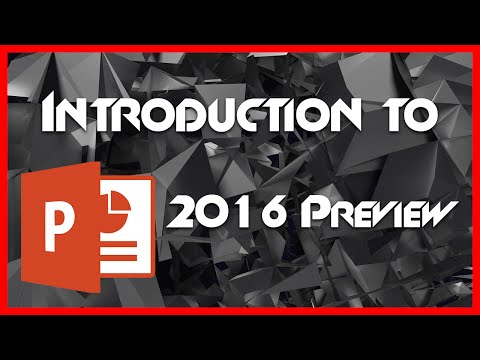 PowerPoint (PPT) 2016 Tutorial - 1 - Introduction for Beginners