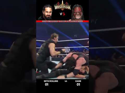 Every Seth Rollins vs Kane 1 on 1 Match Result Edit 💥 #wwe