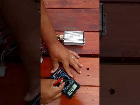 Módulo controlador da bicicleta elétrica com problemas