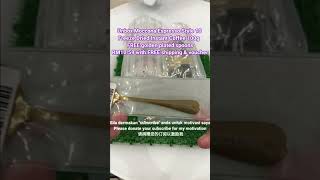 1 min unbox🎁Moccona Espresso Style 10 freeze Dried Instant Coffee FREE gold spoon, voucher #shorts