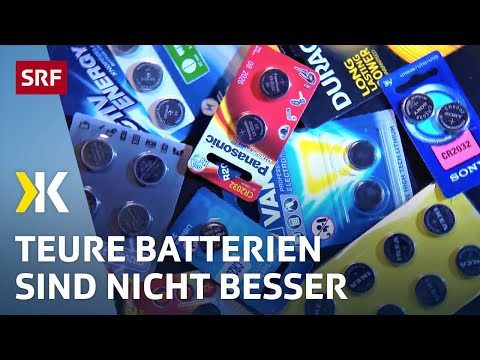 Button batteries tested: Huge differences in price and performance | 2017 | Kassensturz | SRF