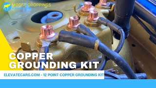 Volvo Copper Grounding Hardware for Engine Timing Cover and Engine Bay by ElevateCars.com