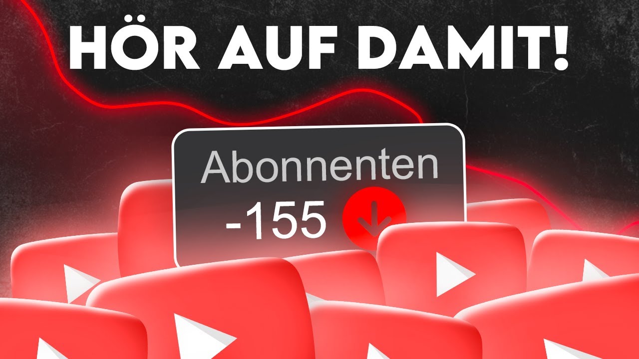 5 Fehler, die deinen YouTube Kanal RUINIEREN