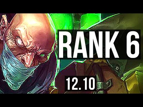 SINGED vs KENNEN (TOP) | Rank 1 Singed, Rank 6, 3/1/6 | KR Challenger | 12.10