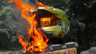 MCJUGGERNUGGETS HALO HELMET DESTRUCTION