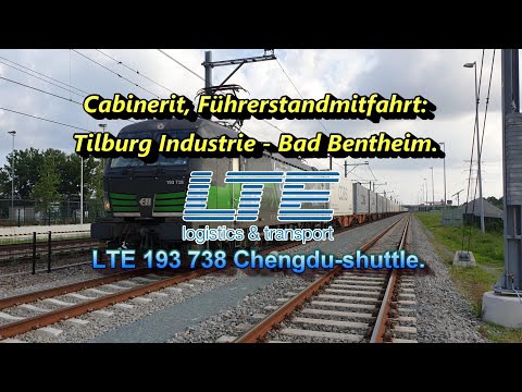 [4K] Cabinerit, Führerstandsmitfahrt: Tilburg Industrie - Geldermalsen - Bad Bentheim