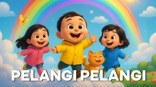 Download lagu Pelangi-Pelangi 🌈 | Lagu Anak Ceria & Edukatif | Animasi 3D mp3