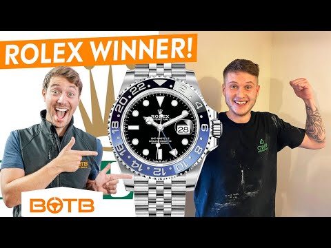 We LOVE His Reaction! Dale wins Rolex GMT-Master II Batgirl! BOTB Winner