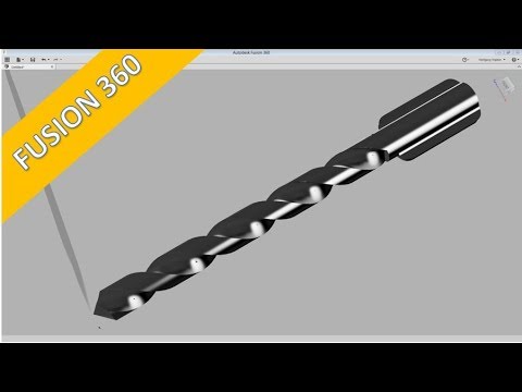 Userwish Drillbit Bohreinsatz Autodesk Fusion 360 Training Part Design