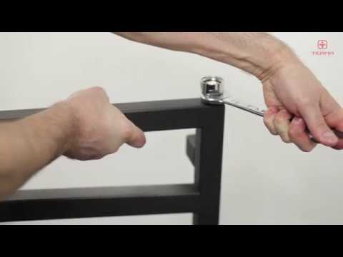 Монтаж электронагревателя через угловой кран-тройник