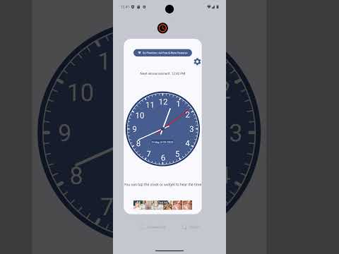 Speaking Clock Widget+Floating