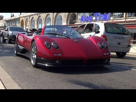 One Hour of Carspotting in Nice (Pagani Zonda S, SL Black Series, and much more)