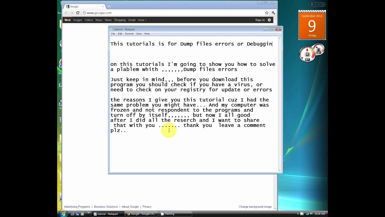 How to fix dump files