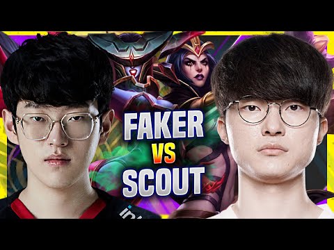 FAKER vs SCOUT BEFORE WORLDS GROUP STAGE! - T1 Faker Plays Leblanc vs EDG Scout Lissandra!