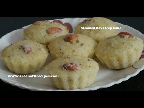 Steamed Rava Cup Cake
