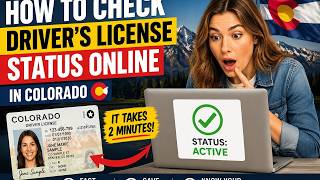 How to check driver's license status online in Colorado