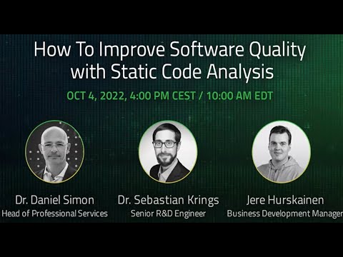 How to Improve Software Quality with Static Code Analysis {On-demand webinar}