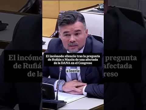 🤐 Tenso cara a cara entre RUFIÁN y MAZÓN en el Congreso por las víctimas de la DANA 🏛️💔