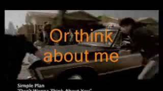 Simple Plan - Don&#39;t Wanna Think About You (lyrics &amp; translation)