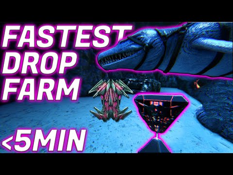 ARK | Best Strategy for Farming The Island's Hard Underwater Cave Loot Crates | Drop Locations