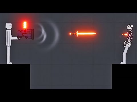 Pulse Gun Launches Heated Melee Weapons at Humans in People Playground (2)