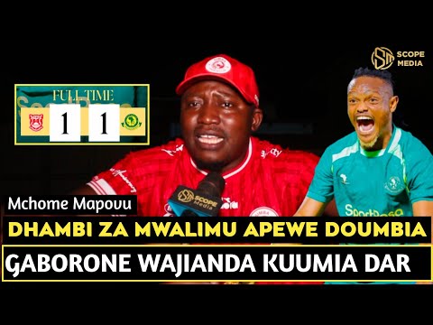 MCHOME MAPOVU APAGAWA NA GOLI LA SELEMANI MWALIMU CAF/GABORONE WALIPAKI BASI/YANGA ATAWAUA DAR