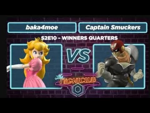 The Nightclub S2E11: baka4moe (Peach) vs Captain Smuckers (Falcon) - Winners Quarters SSBM