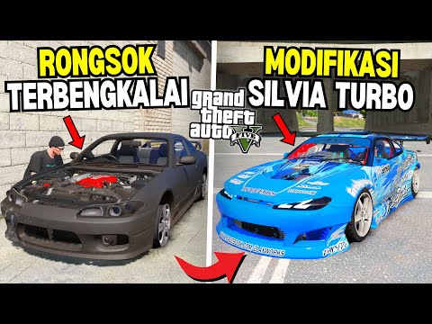 Aku Menemukan Mobil JDM Langka Silvia Rongsok Terbengkalai di Kota - GTA 5 MOD