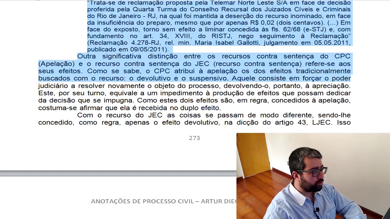 Procedimento nos Juizados: Fase Recursal - Recurso Inominado e Embargos de Declaração
