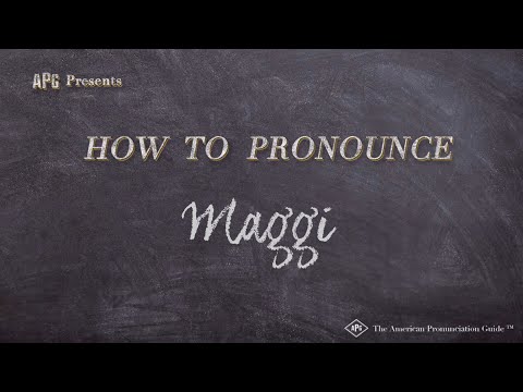 How to Pronounce Maggi (Real Life Examples!)