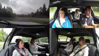 preview picture of video 'BMW M5 Ring-Taxi Nurburgring Nordschleife with 3 girls 31.08.14'