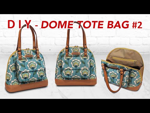 DIY DOME TOTE BAG Series #2 - How to make dome bag - Tutorial/cara membuat tote bag handmade