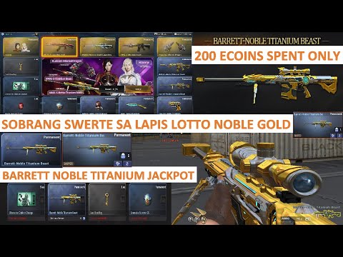 SOBRANG SWERTE ANG 200 ECOINS SA LAPIS LOTTO NOBLE GOLD CROSSFIRE PH