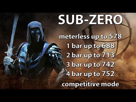Injustice 2: Sub-Zero combo guide. Beginner/advanced. Damage up to 752. Ice, ice, baby!