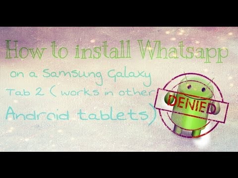 comment installer whatsapp sur tablette