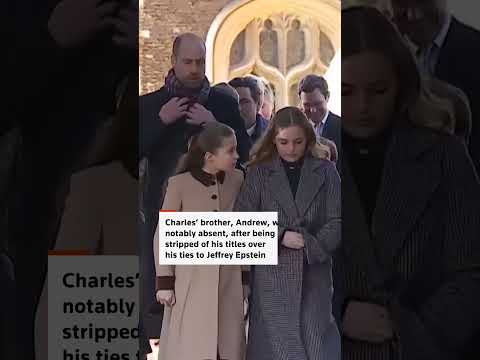 Britain's royals, minus Andrew, attend Christmas service