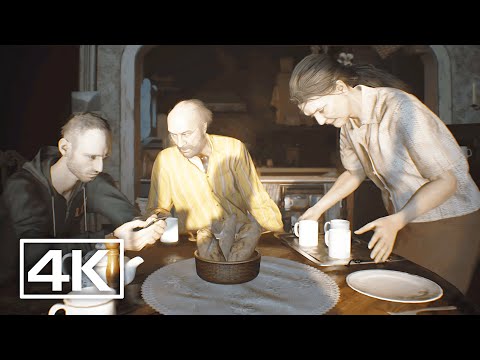 RESIDENT EVIL 7- All “Bakers Family” as Normal Human Scenes 4K 60FPS