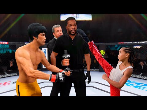 UFC4 Bruce Lee vs Karate Kid EA Sports UFC 4